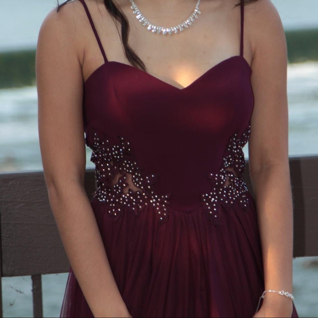 Blondie Nites Size 1 Formal Long Gown Wine Red